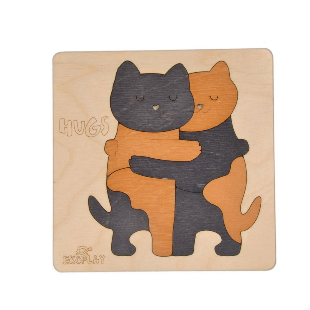 Hugs Cat - Wooden Puzzle