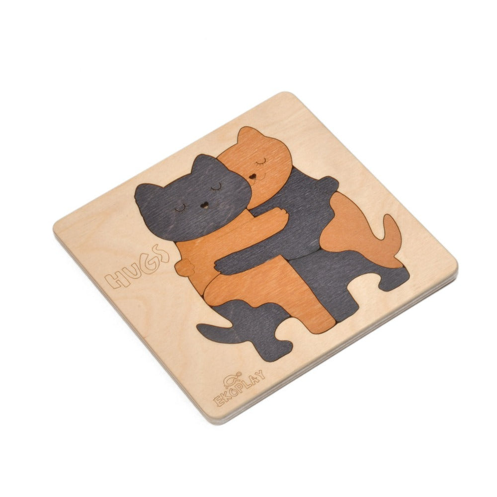 Hugs Cat - Wooden Puzzle