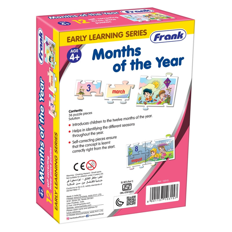 Months of the Year Early Learning Puzzle