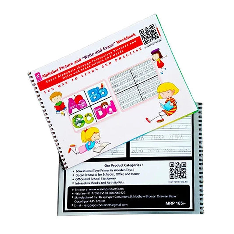 Line Tracing Pattern Write Erase Practice Book