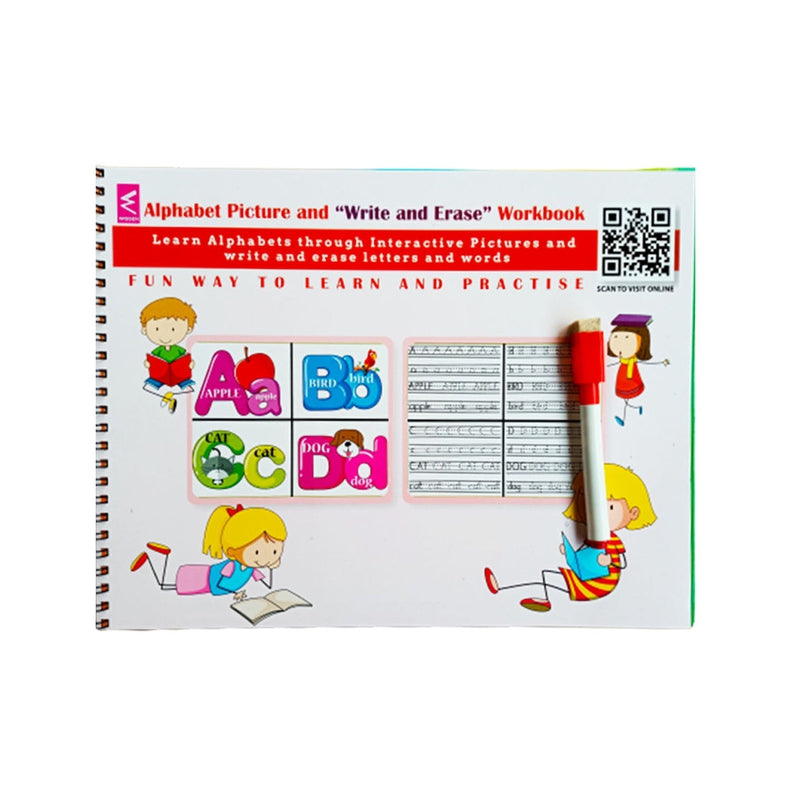 Line Tracing Pattern Write Erase Practice Book