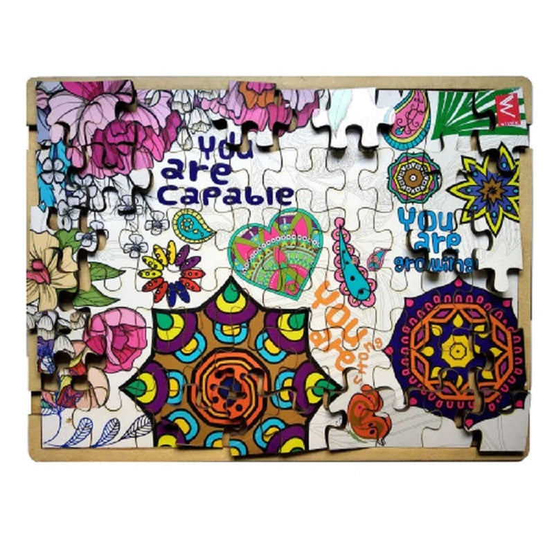 Motivational Therapy Pattern Wooden Puzzle (60 Pieces)