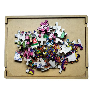 Motivational Therapy Pattern Wooden Puzzle (60 Pieces)