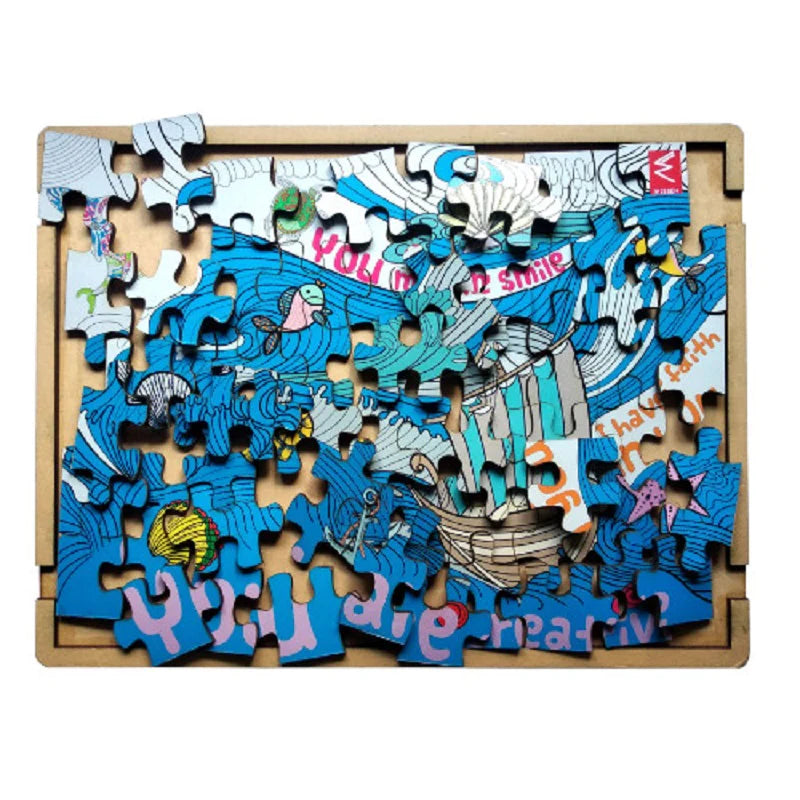 Wooden Motivational Therapy Jigsaw Puzzle