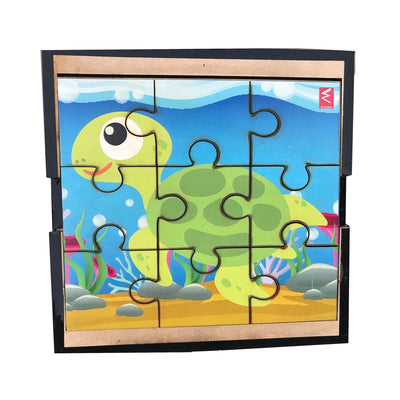 Wooden Jigsaw Aquatic Animal Puzzle - Set of 6