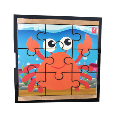 Wooden Jigsaw Aquatic Animal Puzzle - Set of 6