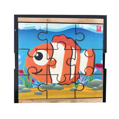 Wooden Jigsaw Aquatic Animal Puzzle - Set of 6