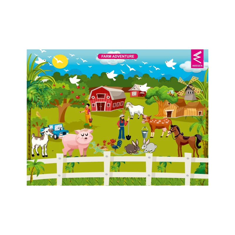 Wooden Jigsaw Puzzle Farm Theme