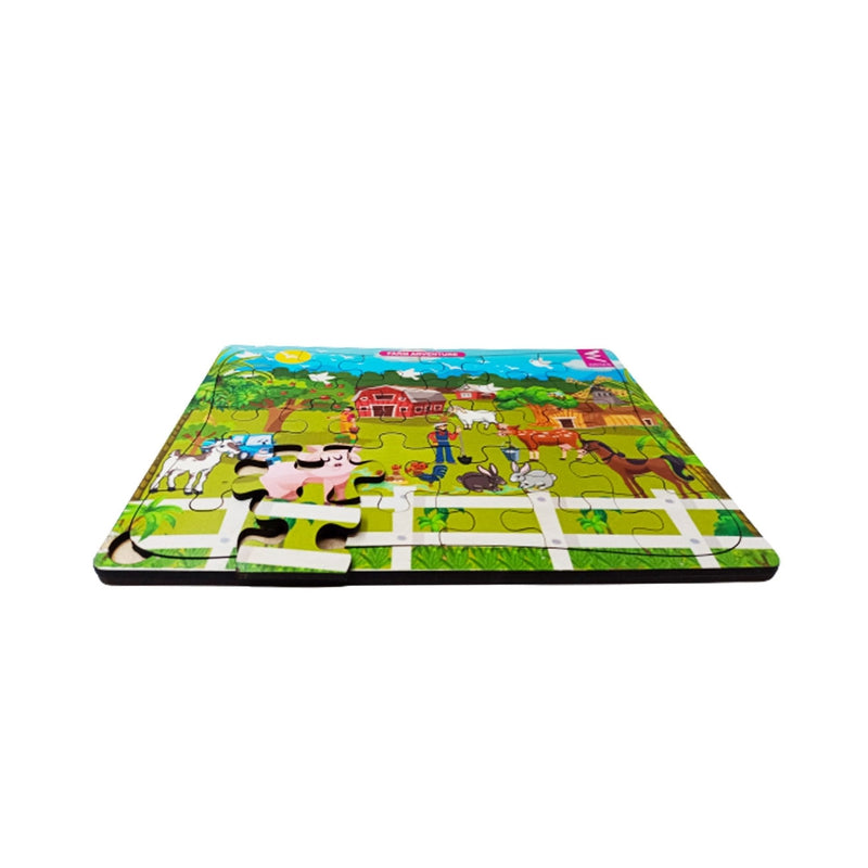 Wooden Jigsaw Puzzle Farm Theme