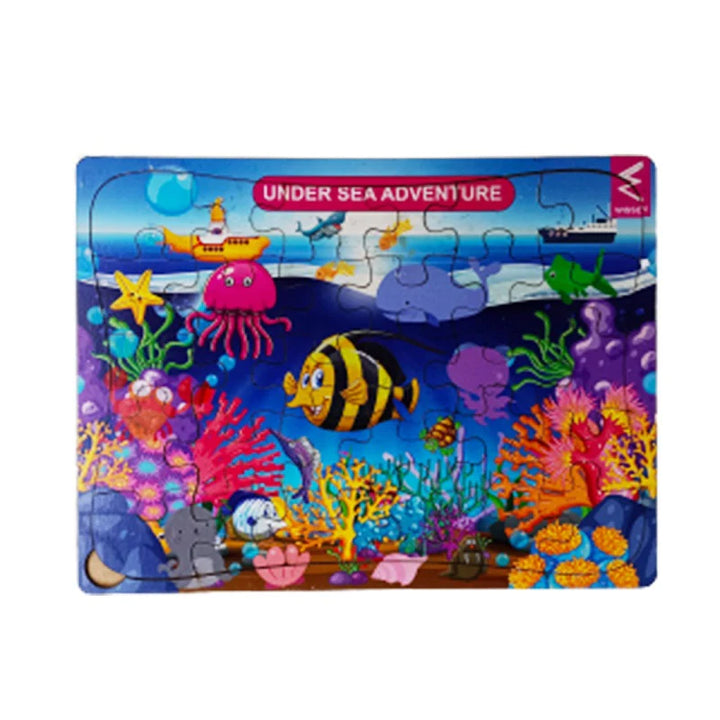 Wooden Jigsaw Puzzle Under Sea Theme