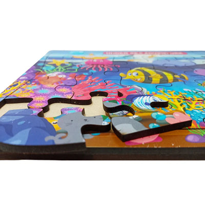 Wooden Jigsaw Puzzle Under Sea Theme