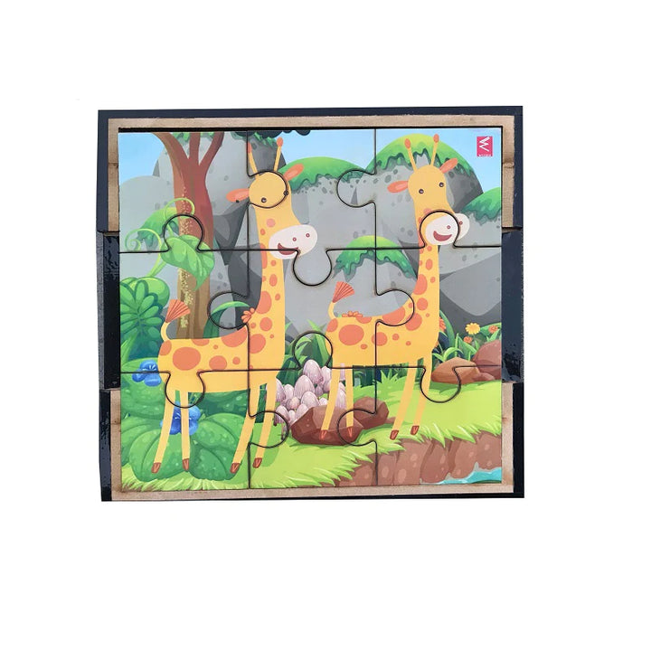 Wooden Jigsaw Puzzle Set of 6