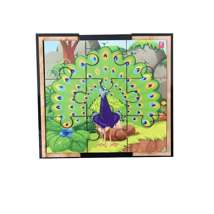 Wooden Jigsaw Puzzle Set of 6