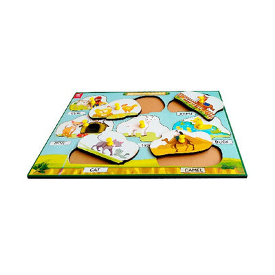 Domestic Animals Learning Peg Board Puzzle