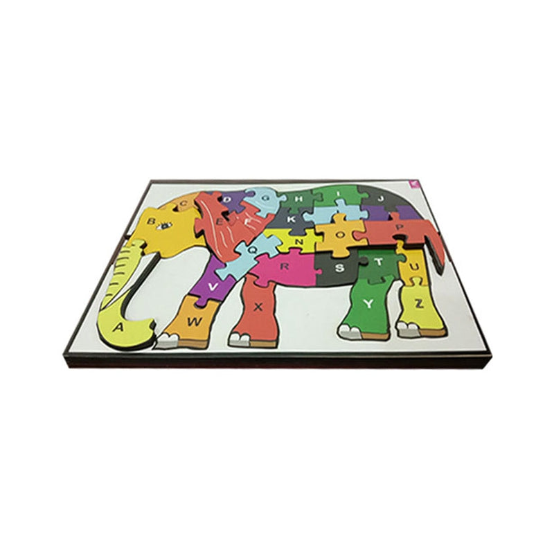 Alphabet Jigsaw Puzzle Elephant Shape (26 Pieces)