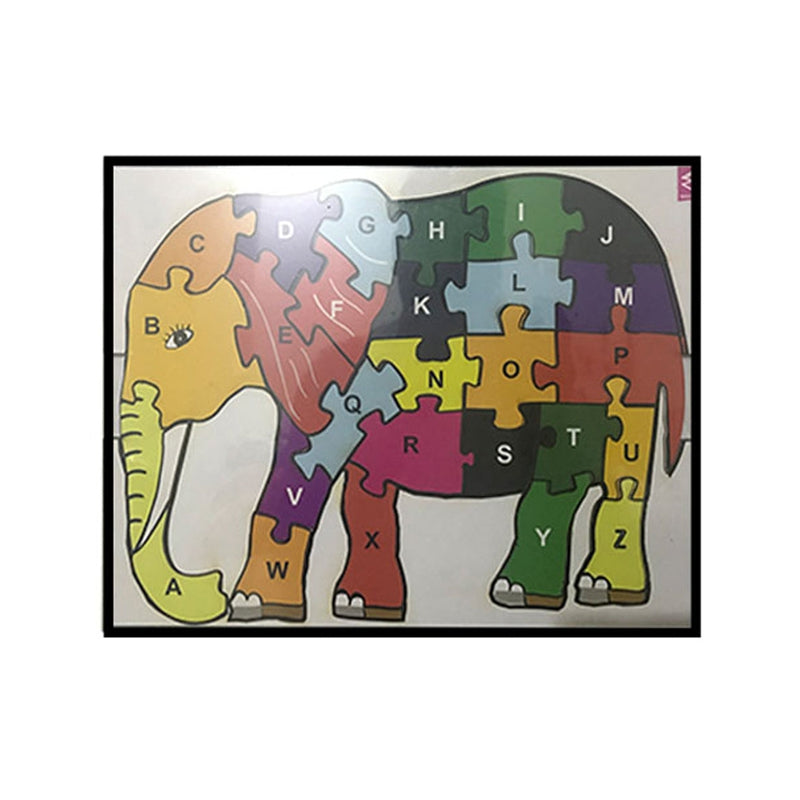 Alphabet Jigsaw Puzzle Elephant Shape (26 Pieces)