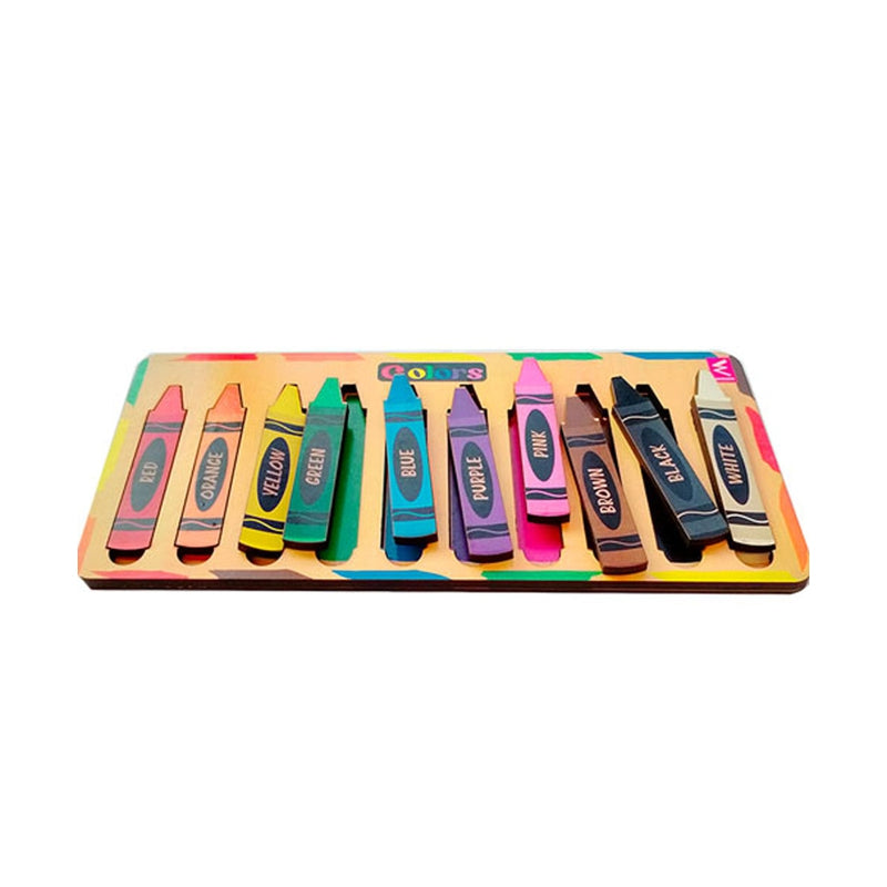 Colours and Crayons Matching Puzzle (10 Pieces)