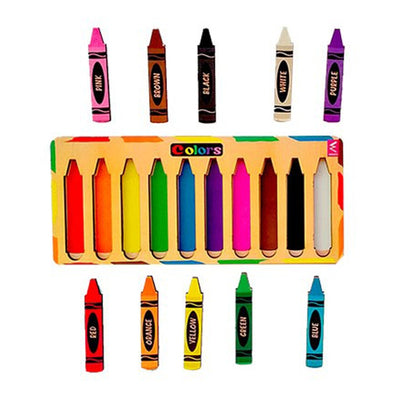 Colours and Crayons Matching Puzzle (10 Pieces)