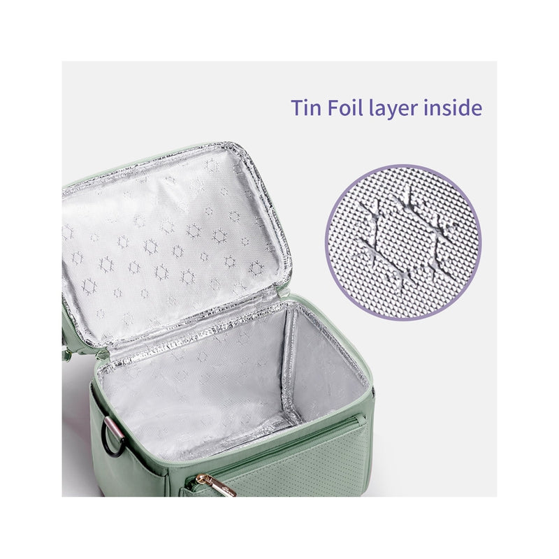 Insulated Lunch Bag with Thermo Box - Grey