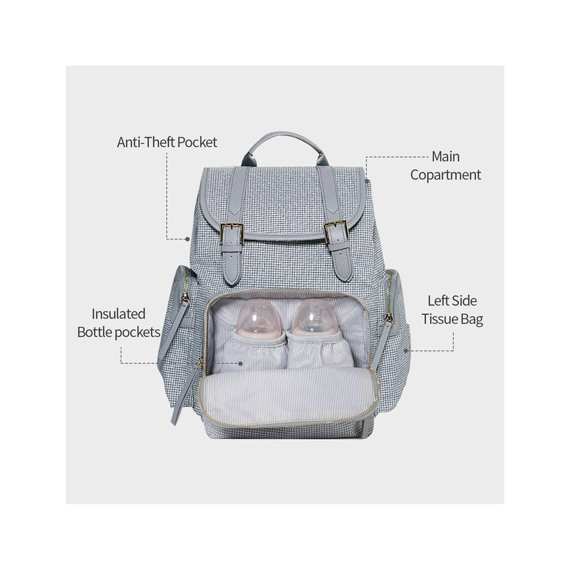 Vouge Diaper Bag - Grey