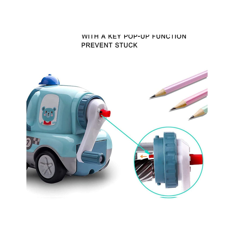 Mini Car On Wheels Manual Pencil Sharpener