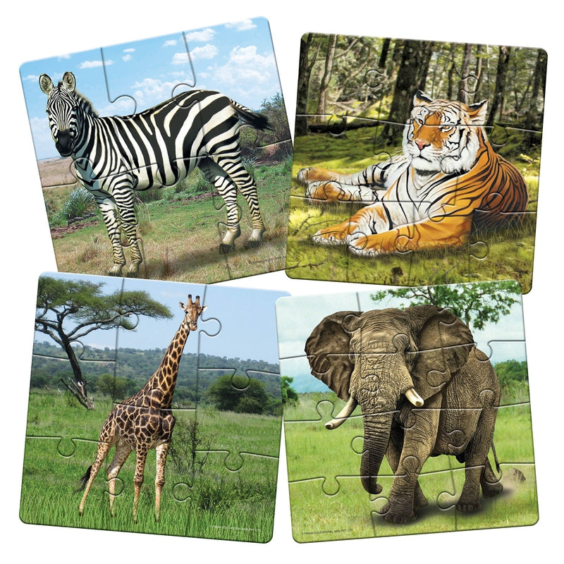 In The Jungle - A Set of 4 Puzzles - 6 , 8, 10 & 12 Pieces