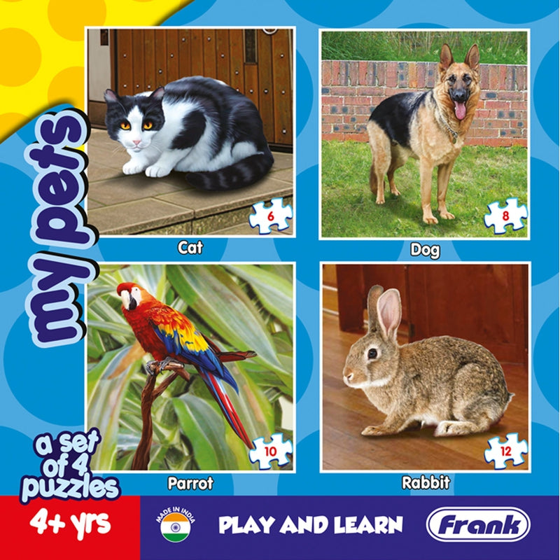 My Pets - A Set of 4 Puzzles - 6, 8, 10 & 12 Pieces