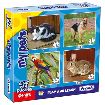 My Pets - A Set of 4 Puzzles - 6, 8, 10 & 12 Pieces