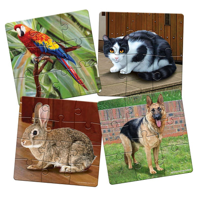 My Pets - A Set of 4 Puzzles - 6, 8, 10 & 12 Pieces