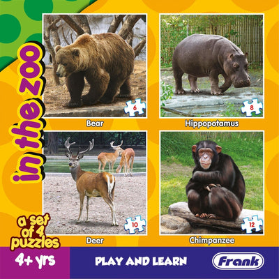 In The Zoo - A Set of 4 Puzzles - 6, 8, 10 & 12 Pieces