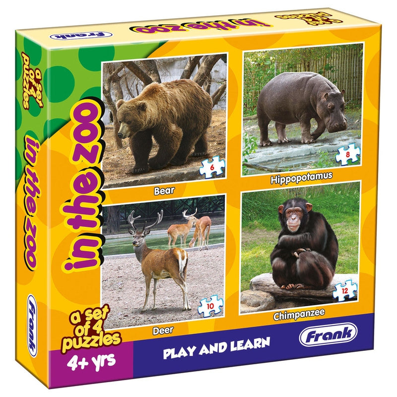 In The Zoo - A Set of 4 Puzzles - 6, 8, 10 & 12 Pieces