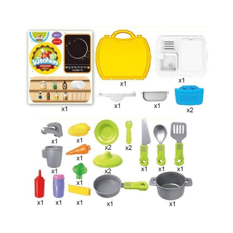 Kitchen Cooking Suitcase Set of 26