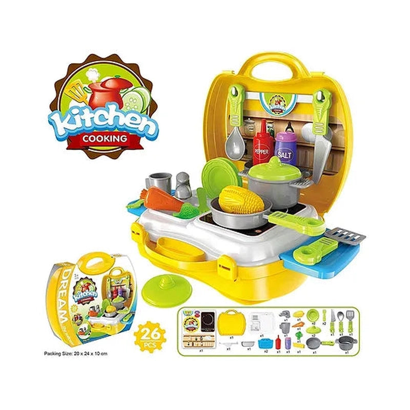 Kitchen Cooking Suitcase Set of 26