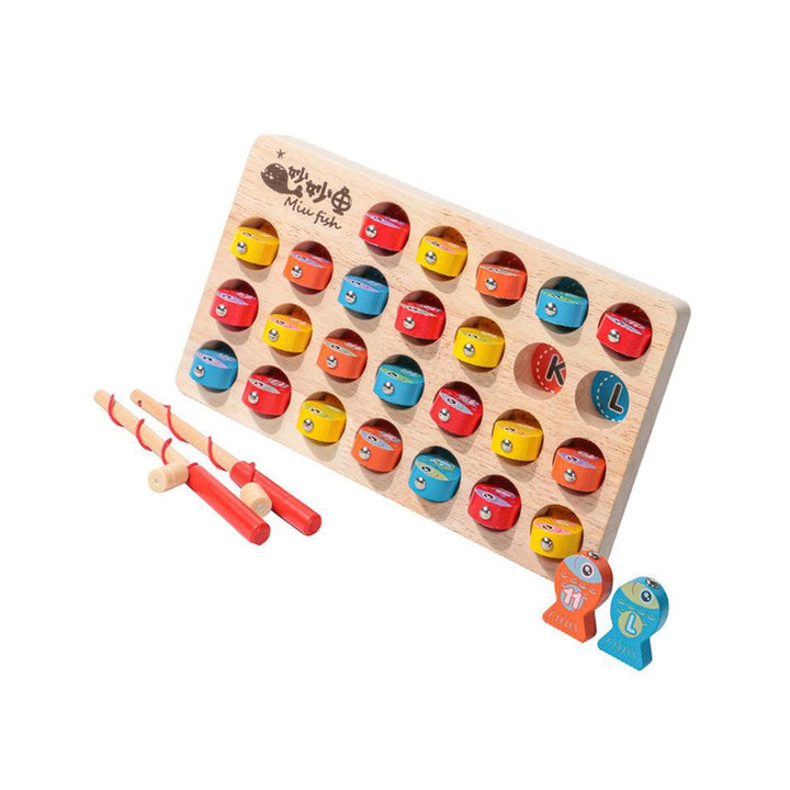 Magnetic Alphabet Letter Wooden Fishing Game - HelloKidology