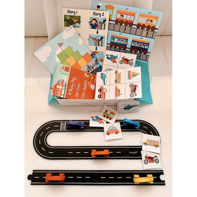 Transport Big Box - Volume - 1 ( 6 Activities + 1 Story Book )