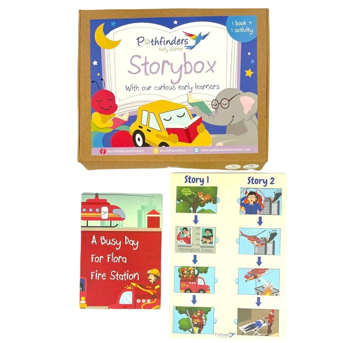 Transport Story Box  ( 1 Story Book on  Fire Station + 1 Follow-up Activity )