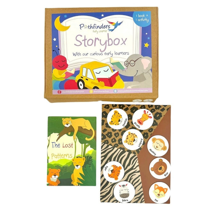 Animals Story Box - Based on Animal Patterns ( 1 Story Book + 1 Follow-up Activity )