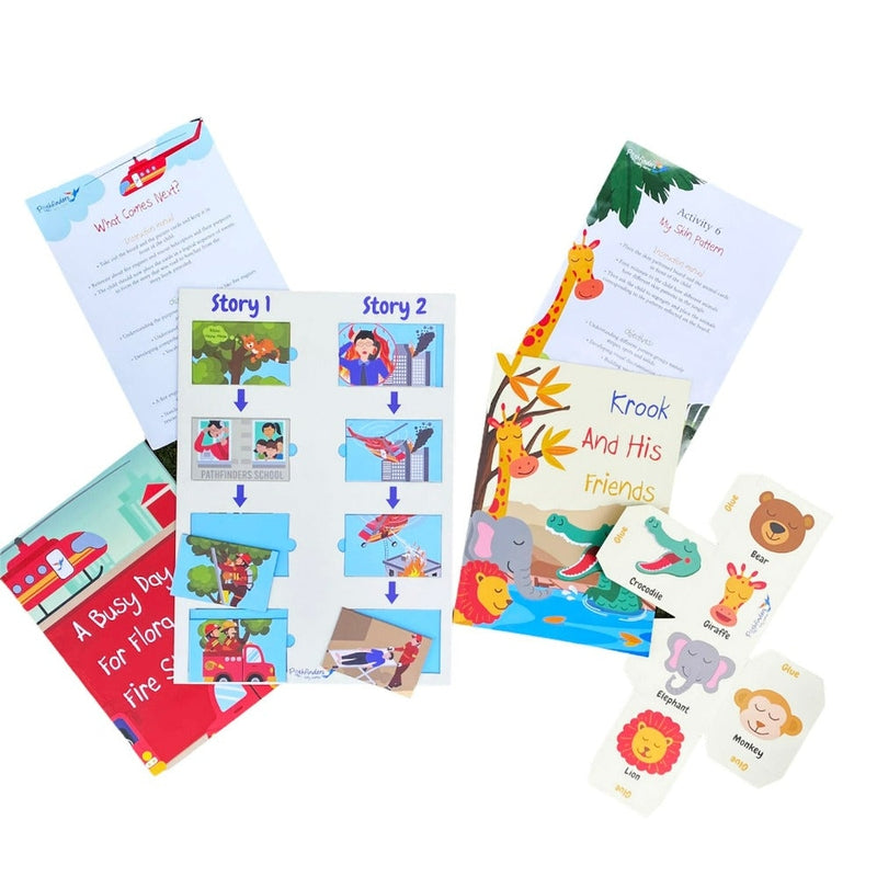 2 Story Books on Fire Station & Friendship and 2 Follow-up Activities (2-5 Years)