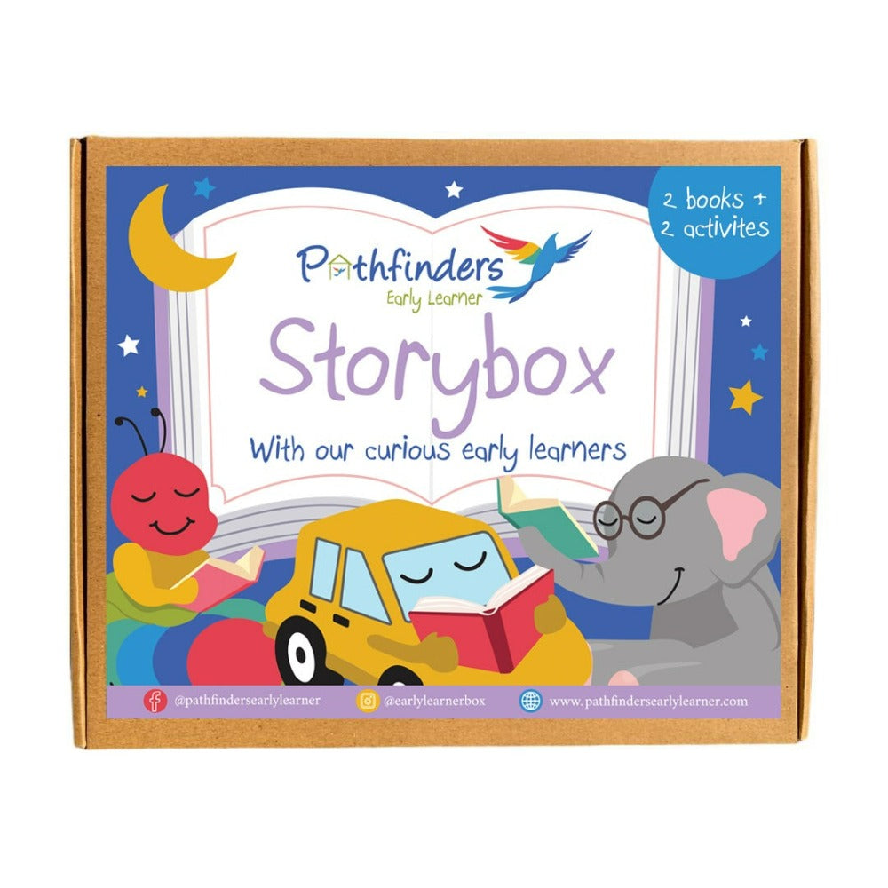 Transport + Animal Story Box (2 Story Books on Fire Station & Friendship + 2 Follow-up Activities)