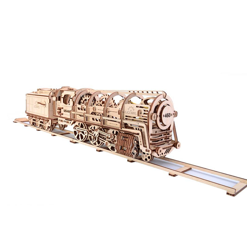 Locomotive with Tender 3D Assembling Kit - 443 Pieces