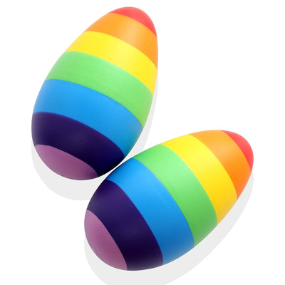Rainbow Wooden Egg Shaker - Set of 2