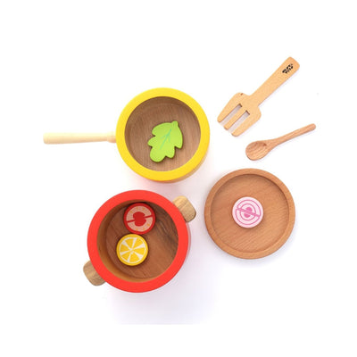 Kitchen Play Set | Beech Wood Cooking Set (9 Pcs)