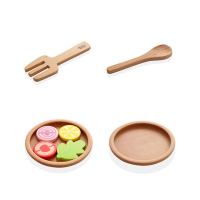 Kitchen Play Set | Beech Wood Cooking Set (9 Pcs)