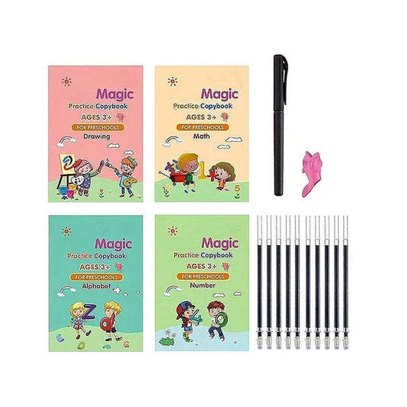 Sank Magic Reusable Tracing Book Pack of 4 - English