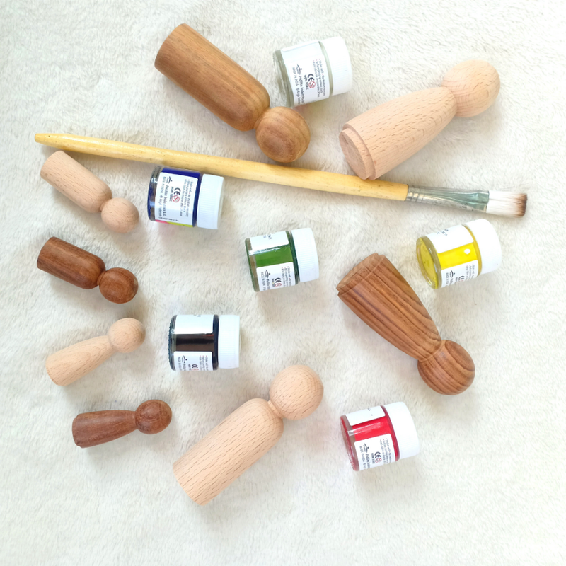 Peg Folk Paint Kit