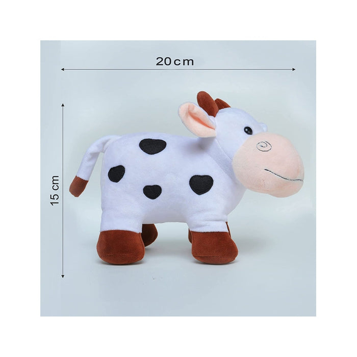 Plush Cow Soft Toy White