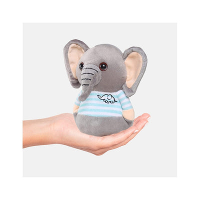 Elephant Plush Toy Grey Green