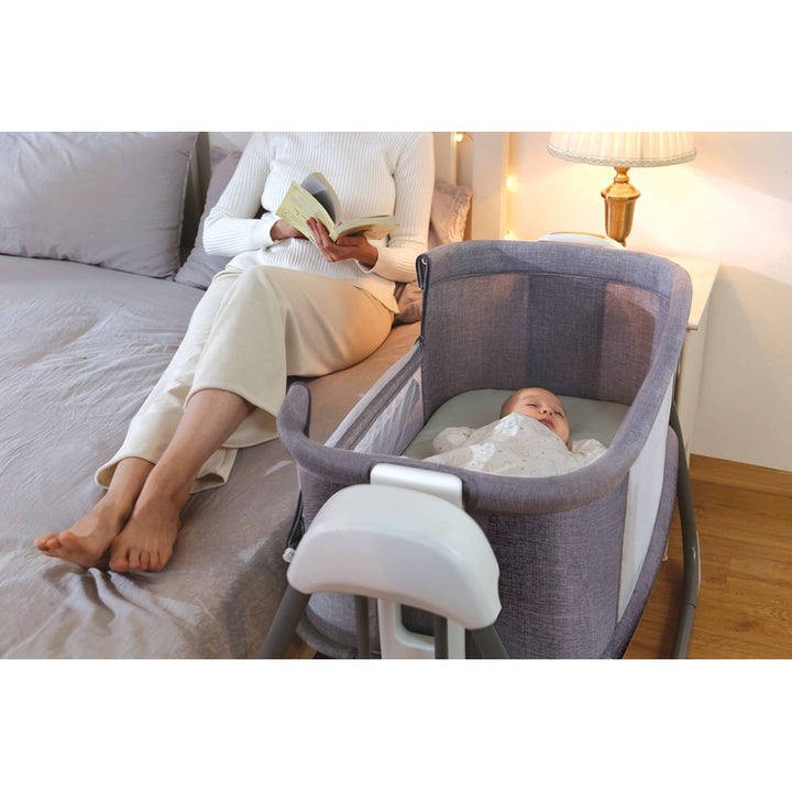 Deluxe 4 in 1 Bassinet - Grey (COD Not Available)