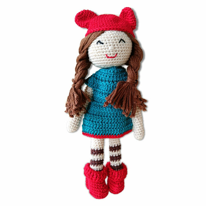 Soft Hand-Knitted Cotton Crochet Doll (6 Months - 4 Years)