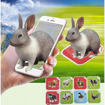 Educational Animal Flash Card Game 4D Augmented Reality Learning Toy - HelloKidology